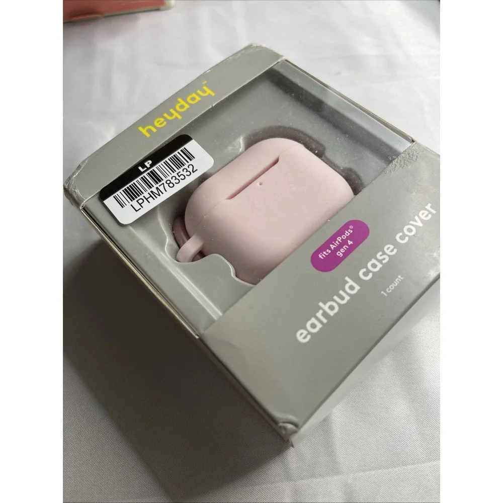 heyday Apple AirPods (4th generation) Silicone Case with Clip Pink